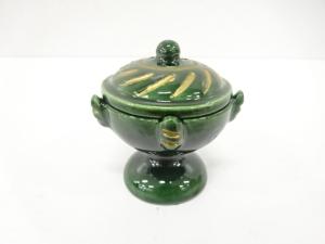 楽焼　川崎和楽造　火屋香炉　蓋置